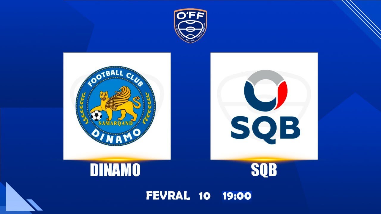 FUTZAL OʼZBEKISTON CHEMPIONАTI.  8-TUR.  DINAMO - SQB | 19:00 | 10.02.2026 | #LIVE, #futzal