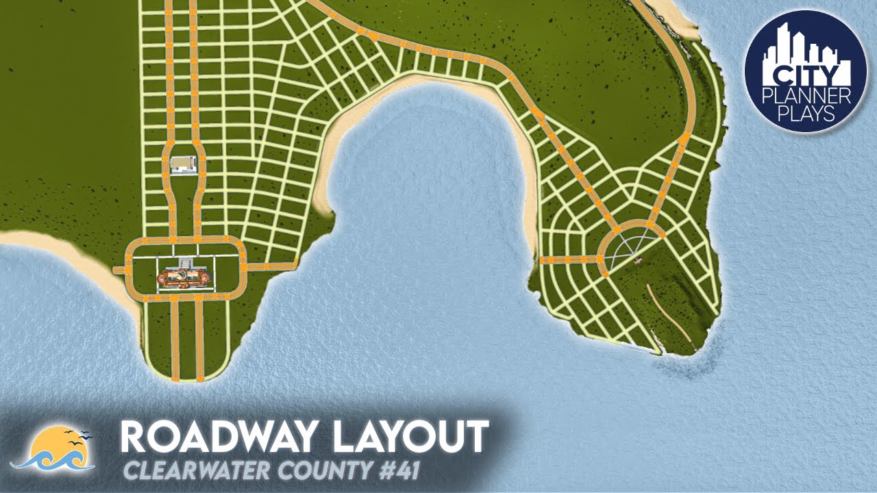 Creating a Roadway Layout for a Planned Capital City | Cities Skylines | Clearwater County #41