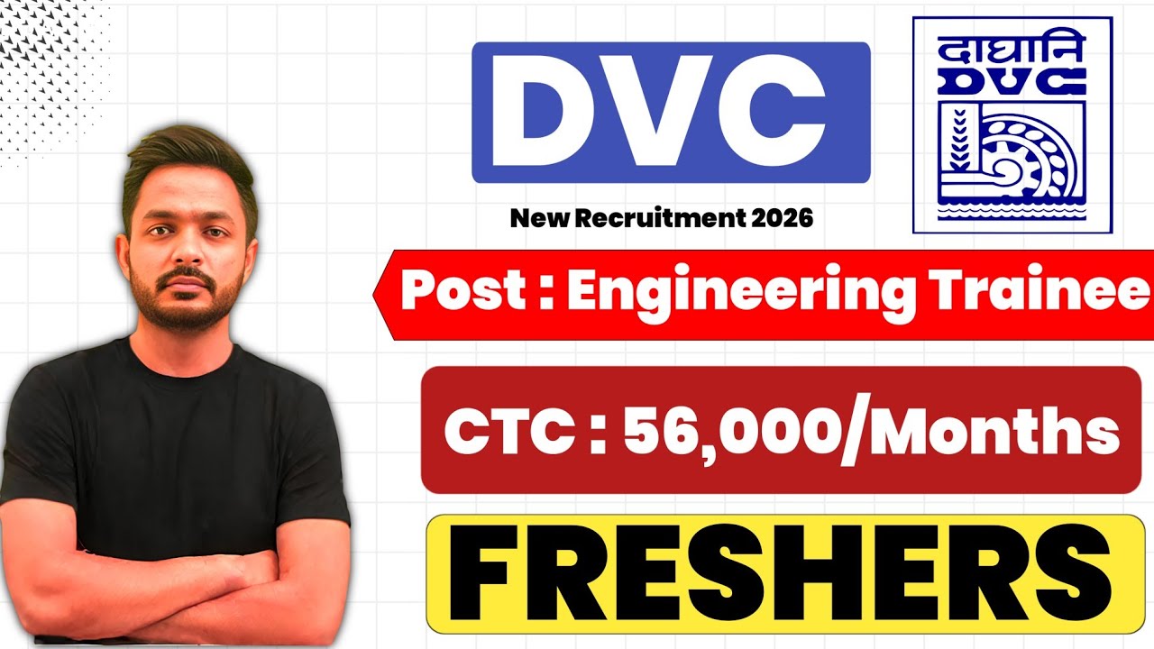 DVC RECRUITMENT 2026 | CTC : 56,000 | DVC VACANCY 2026 | DVC JOB NOTIFICATION 2026