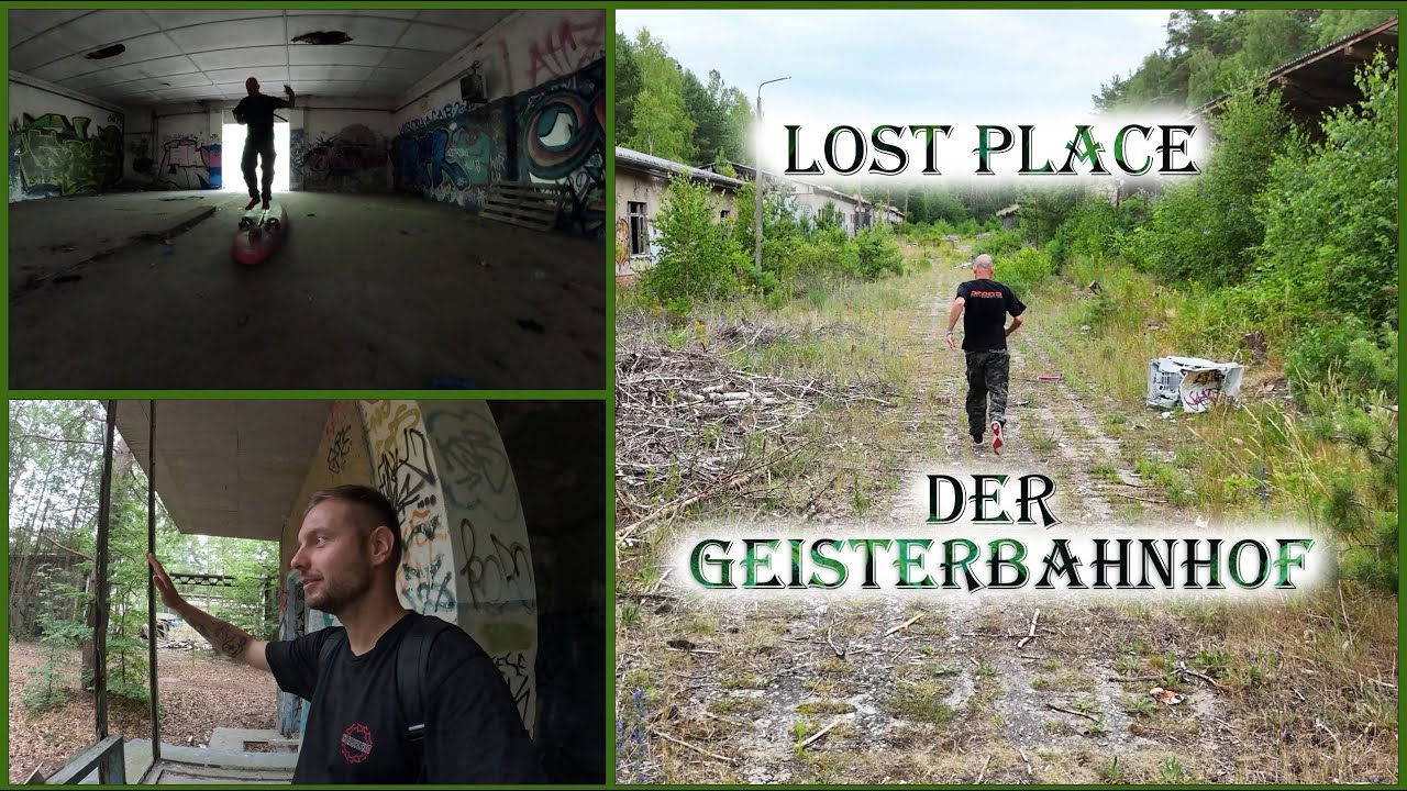 DER GEISTERBAHNHOF ! Lost Place - Verlassener BAHNHOF neben AKTIVER befahrener ZUGSTRECKE.