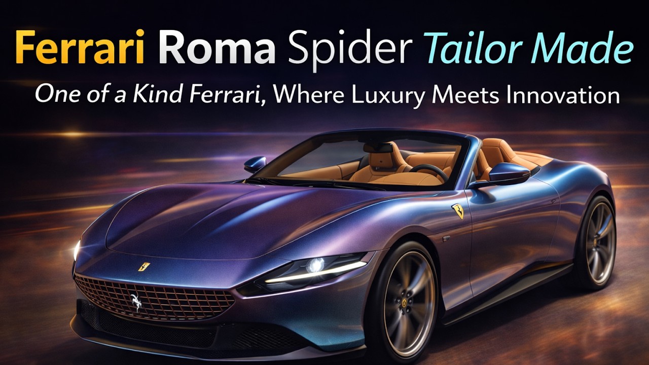 Ferrari Roma Spider — уникальный автомобиль, созданный на заказ. Ferrari, где роскошь встречается...
