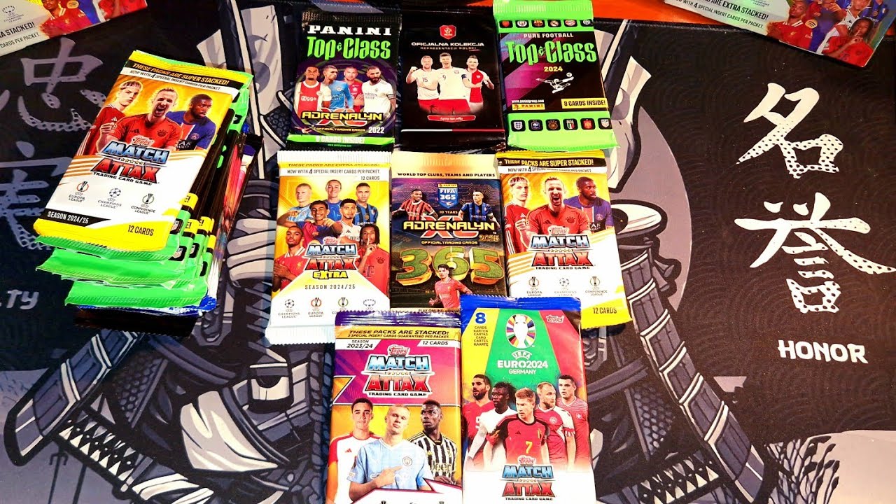 POJEDYNEK 8 SASZETEK TOP CLASS 2022 i 2024 FIFA 365  2025 MATCH ATTAX EXTRA 2025 UEFA EURO 2024
