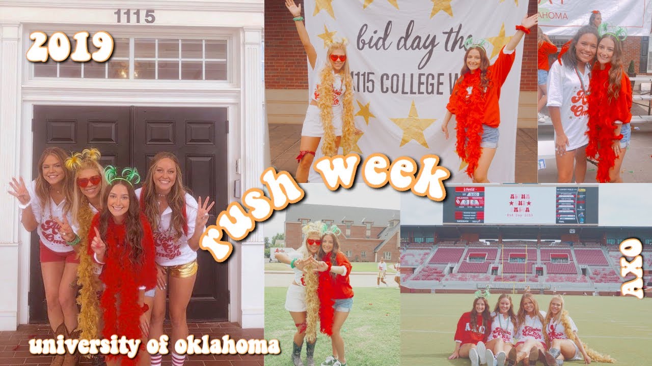 RUSH WEEK VLOG + OUTFITS 2019 u of oklahoma !!