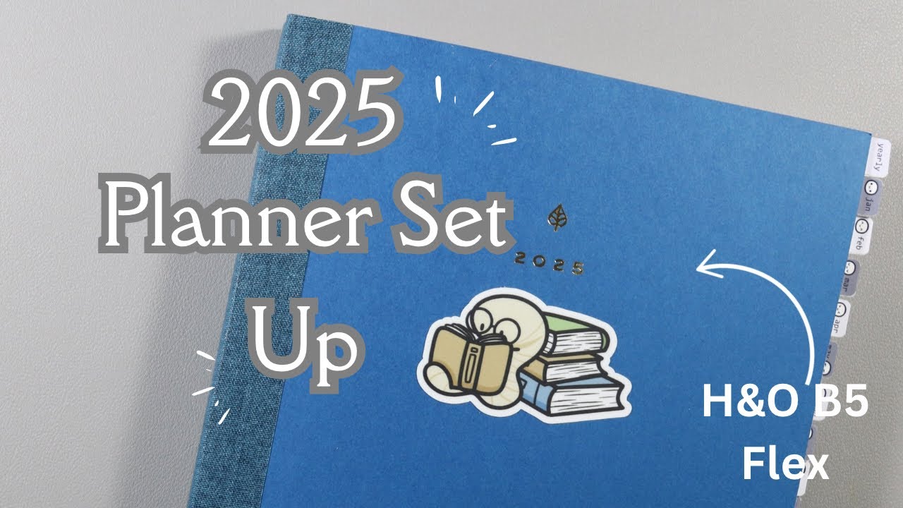 2025 Planner Set Up - Hemlock & Oak B5 Flex Cover