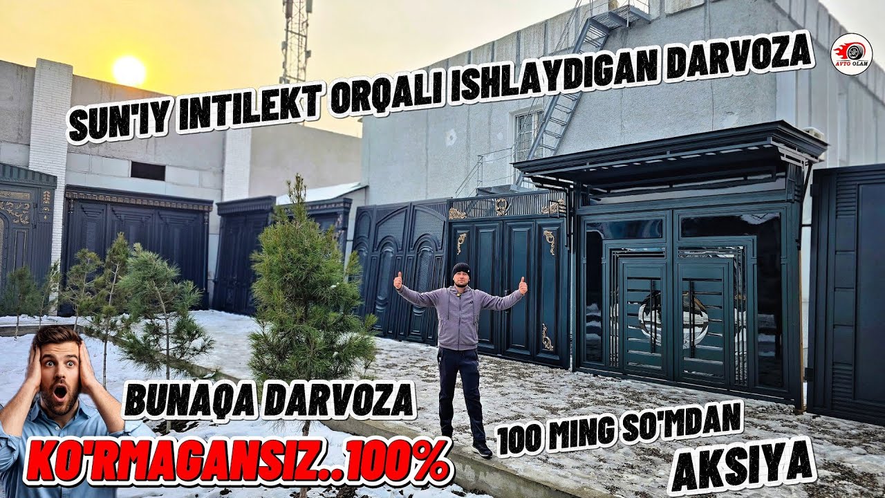 Kelajak Darvozasi tayyor bo'ldi..Telefon Orqali Boshqariladigan Yagona.. AI Darvoza