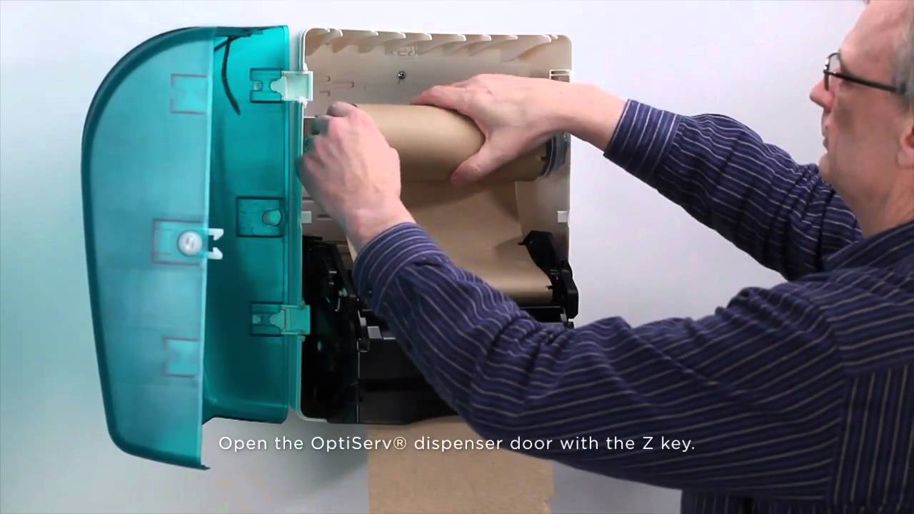 OptiServ® Dispenser: Loading and Stub Roll Feature