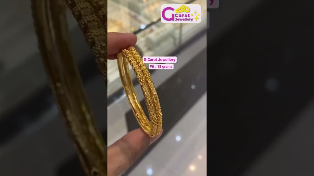 22 Carat Gold Bangles Design | Light Weight Bangles 😍