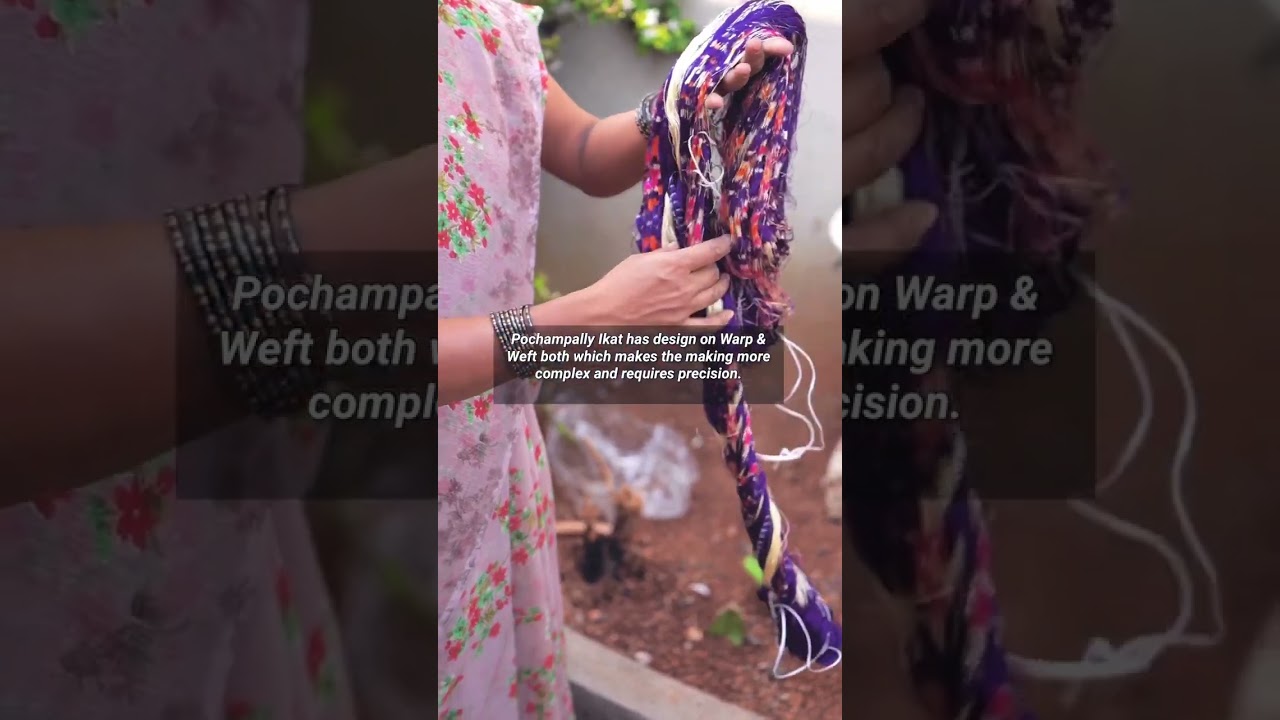 Saree Influencer Navya Naidu Explores the Enchanting World of Pochampally Ikat Weaving