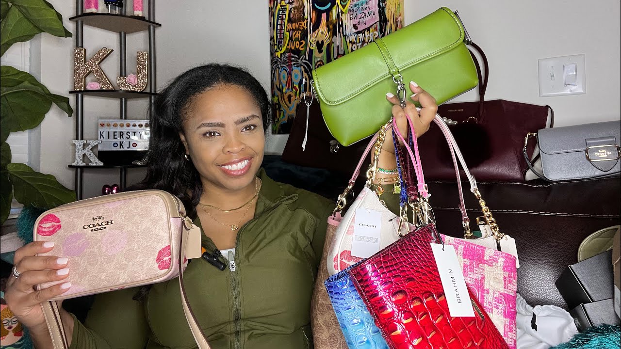 Super Girly Haul 😍😍 Coach Reserve, Couch Outlet and Brahmin 🤑
