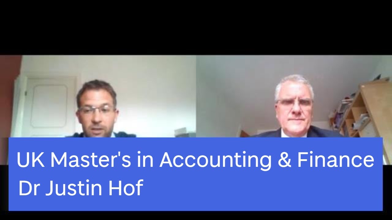 School of Business | UK Master's degree Accounting and Finance | 2020/21