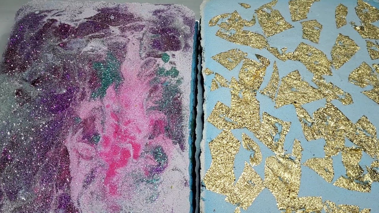 6 REFORMED GYM CHALK SLABS | SATISFYING CRUMBLES | ASMR