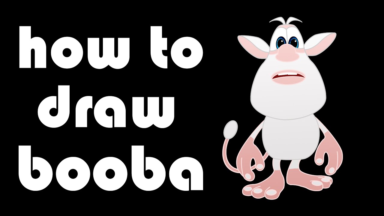 HOW TO DRAW BOOBA / How to Draw Booba (Step-by-step) for 1 minute.