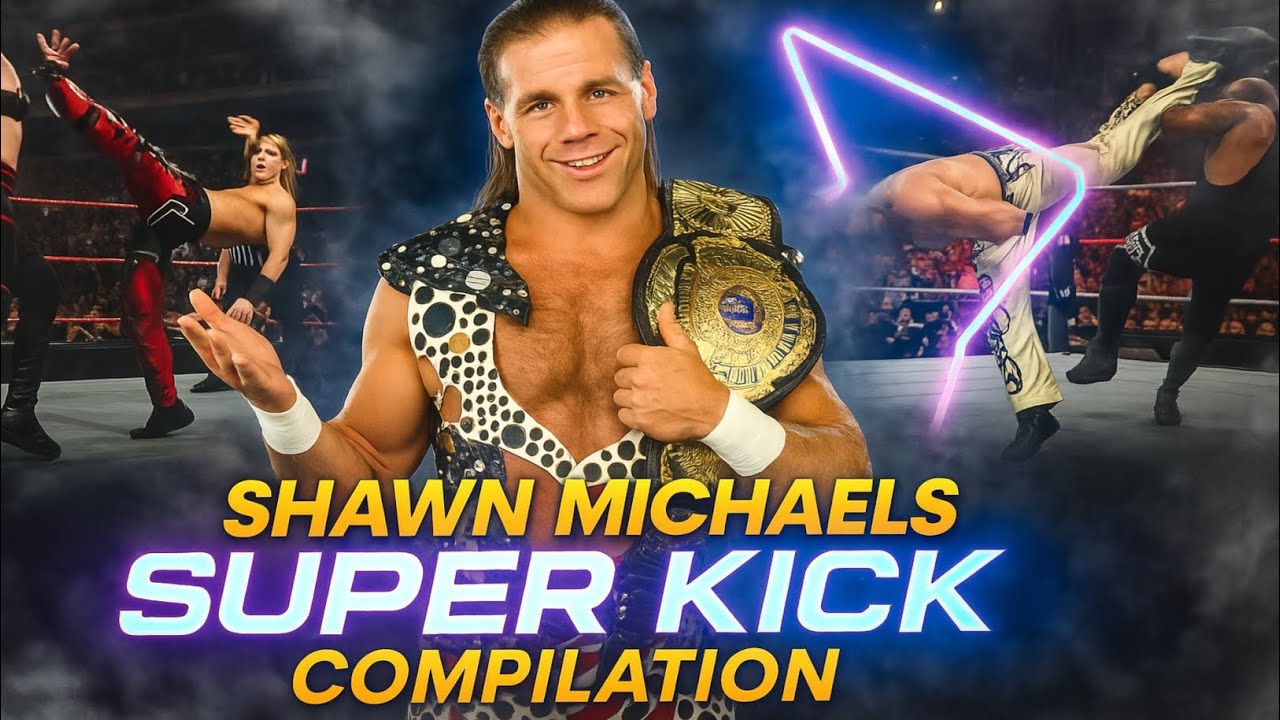 WWE Shawn Michaels Sweet Chin Music 🔥 Ultimate Superkick Compilation | Best Knockouts & Moments