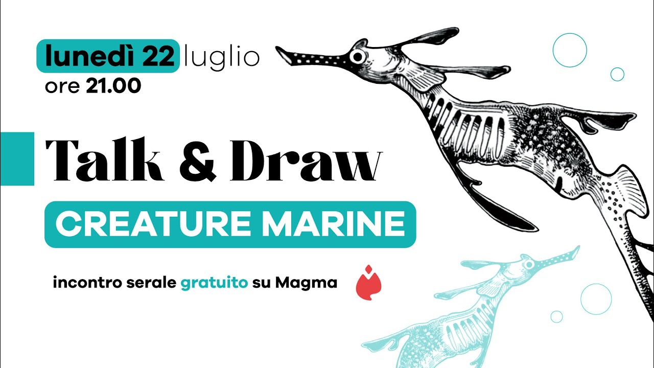 Talk & Draw | Tema creature marine 🌊