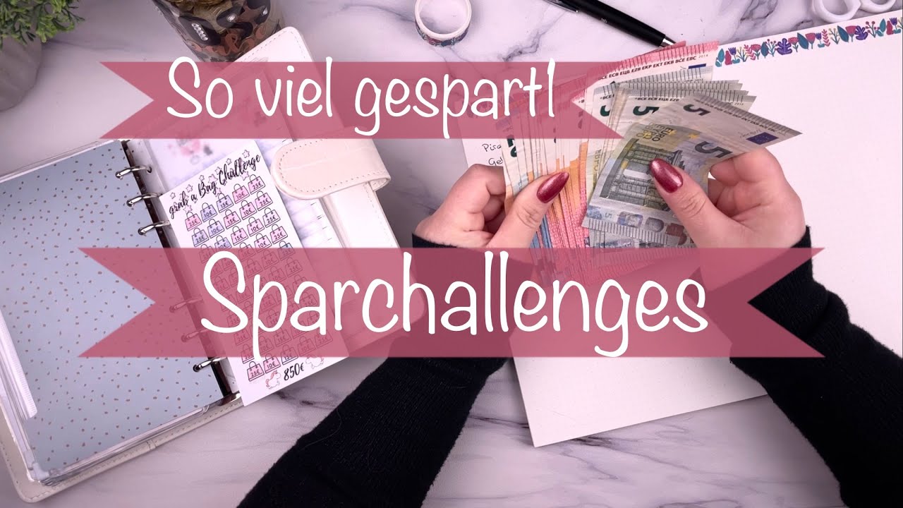Meine Sparchallenges 🌹Wie viel Geld konnte ich sparen?  Budgetplanung mit der Umschlagmethode