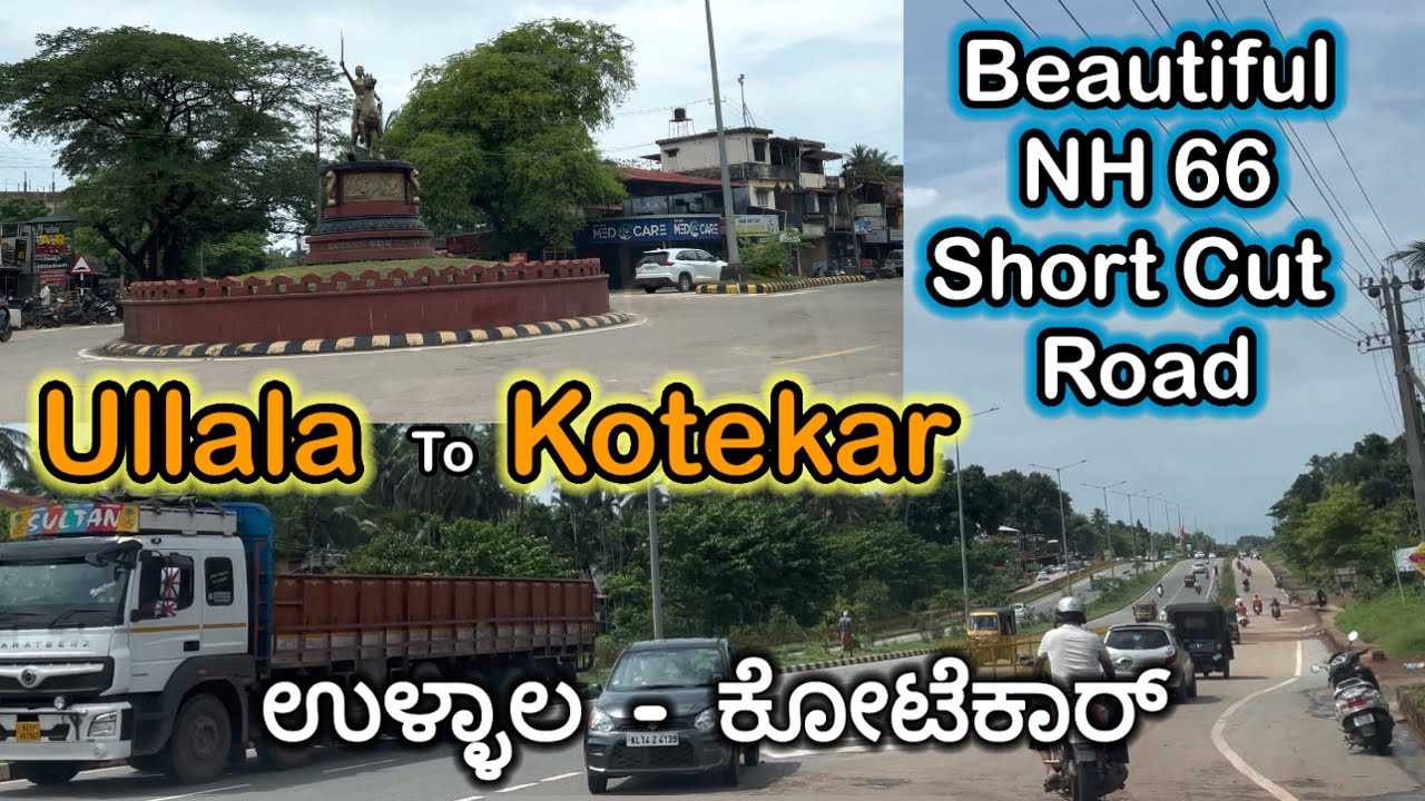 Ullala to Kotekar - A Beautiful NH 66 Short Cut Road View