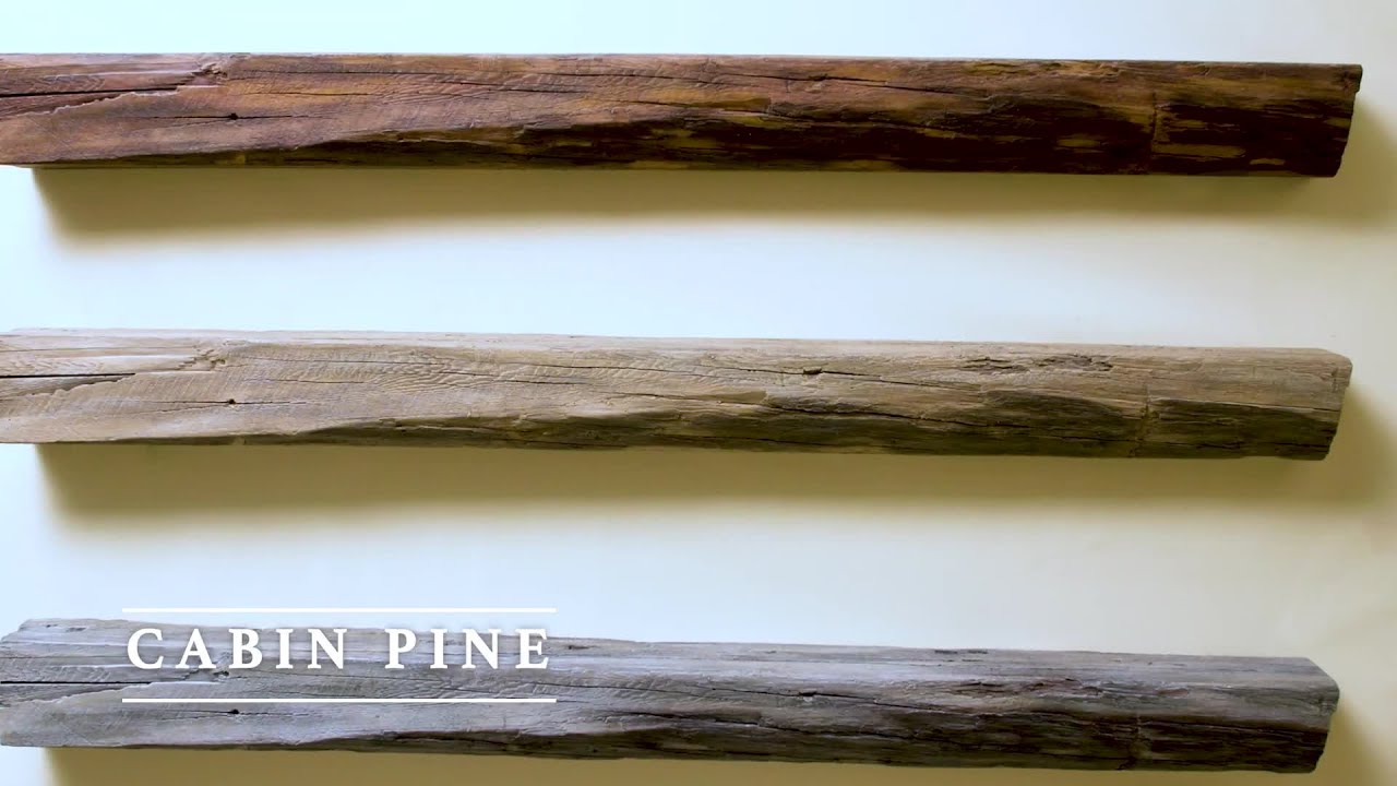 Cabin Pine Fireplace Mantel Shelf - Non Combustible