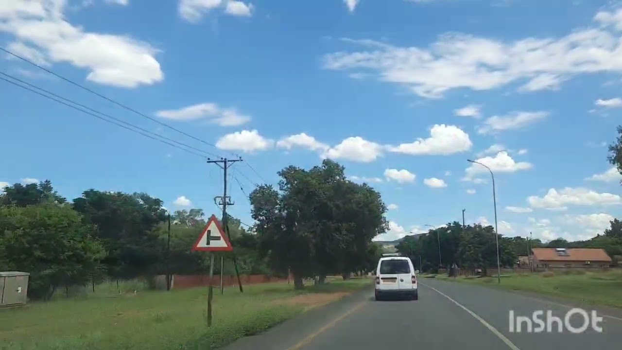 Driving In Lobatse Botswana Amazing Beautiful town.