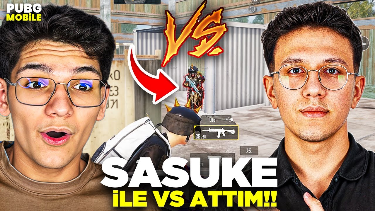 YENİ AYARLARIMLA SASUKEYLE VS ATTIM! - PUBG MOBİLE