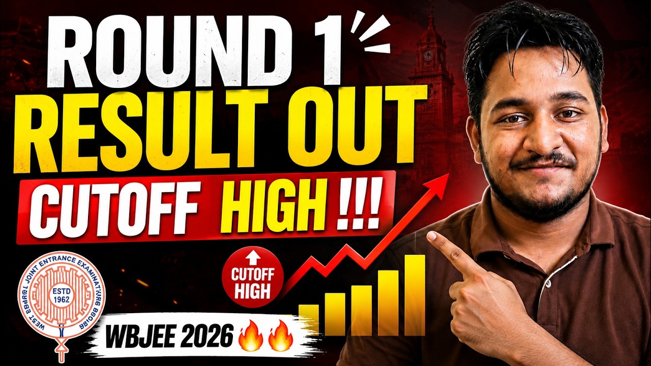 🚨 WBJEE 2026 Round 1 Result OUT 🔥 Cutoff HIGHER Than Expected? 😱 Full Analysis#wbjee