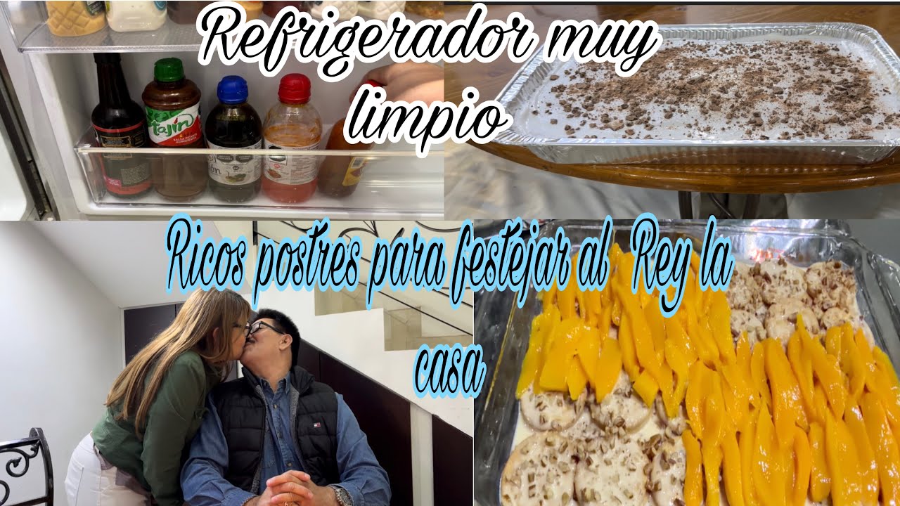Cómo lavar el refrigerador #cocina✅😱 pastel 3 leches,  Carlota de mango 🥭 les platico lo que pasó 🙉