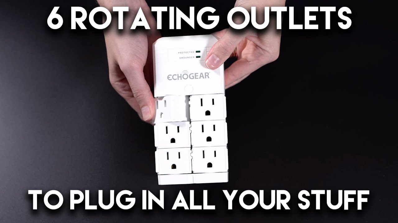 Unboxing ECHOGEAR On-Wall Surge Protector With 6 Rotating AC Outlets