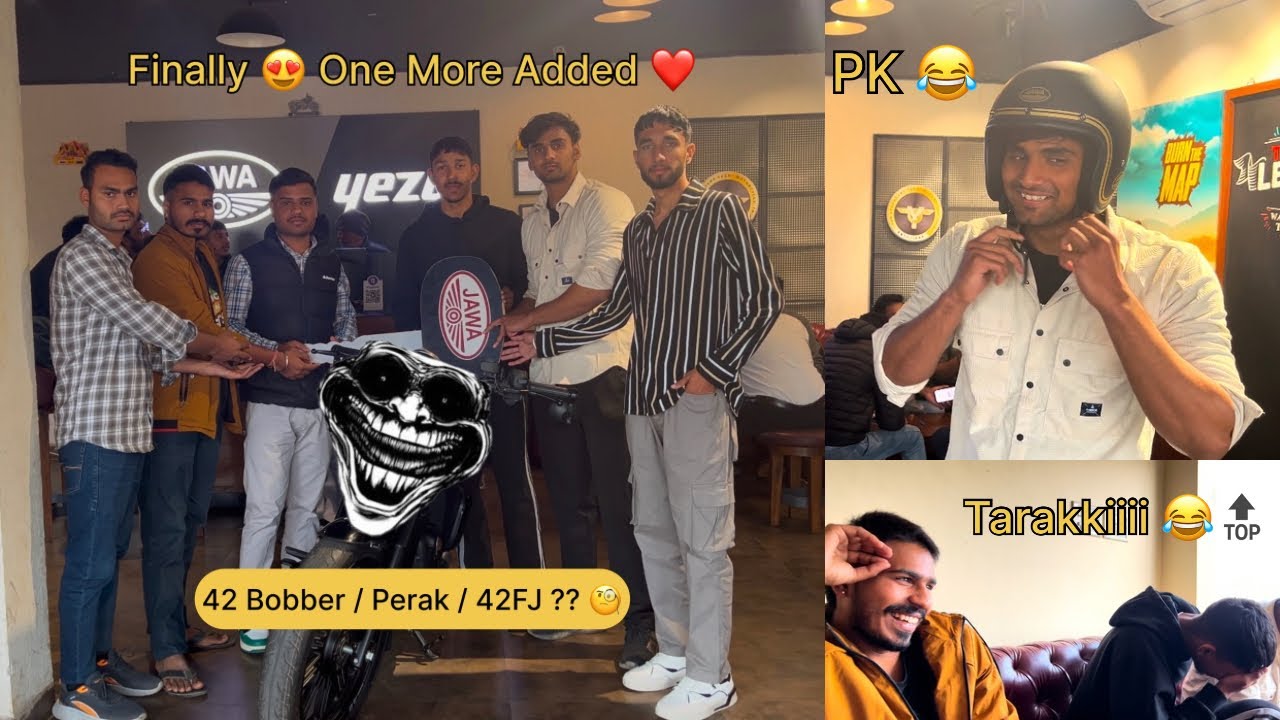 Taking delivery of new bike❤️😍|bobber42/perak/42FJ ?🧐|