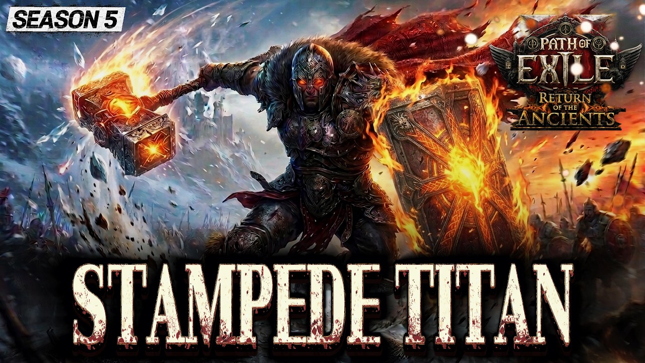 [0.5] PoE 2 STAMPEDE TITAN | ZAROKH(6 MAN) & Arbiter of Divinity | Warrior Build | Path of exile 2