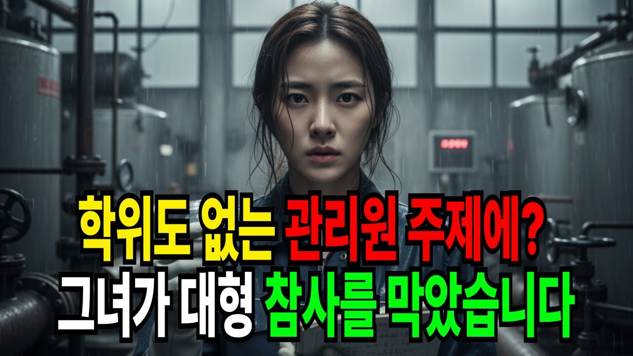 학위도 없는 관리원 주제에? 그녀가 대형 참사를 막았습니다. 오디오북|라디오사연|시니어사연|실버사연|도파민폭발|충격사연|황혼사연