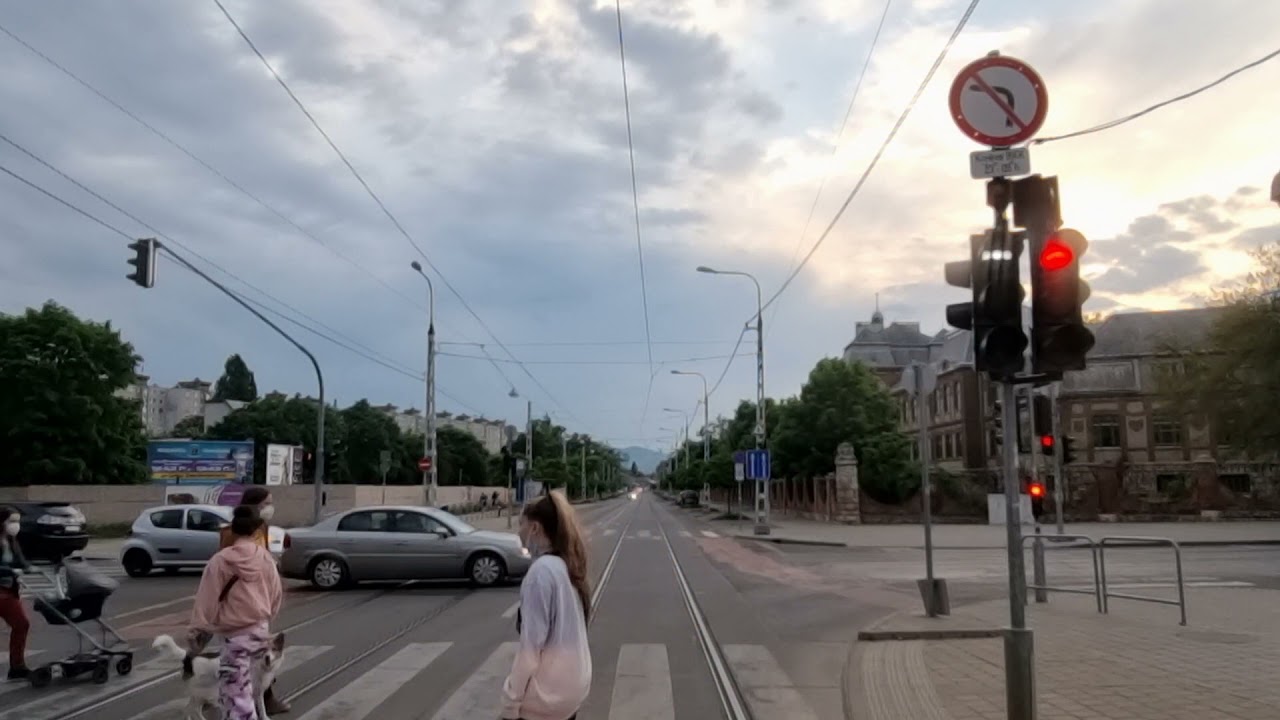 Budapest 12-es villamos vonal R&aacute;kospalota, Kossuth utca -  Angyalf&ouml;ld kocsisz&iacute;n