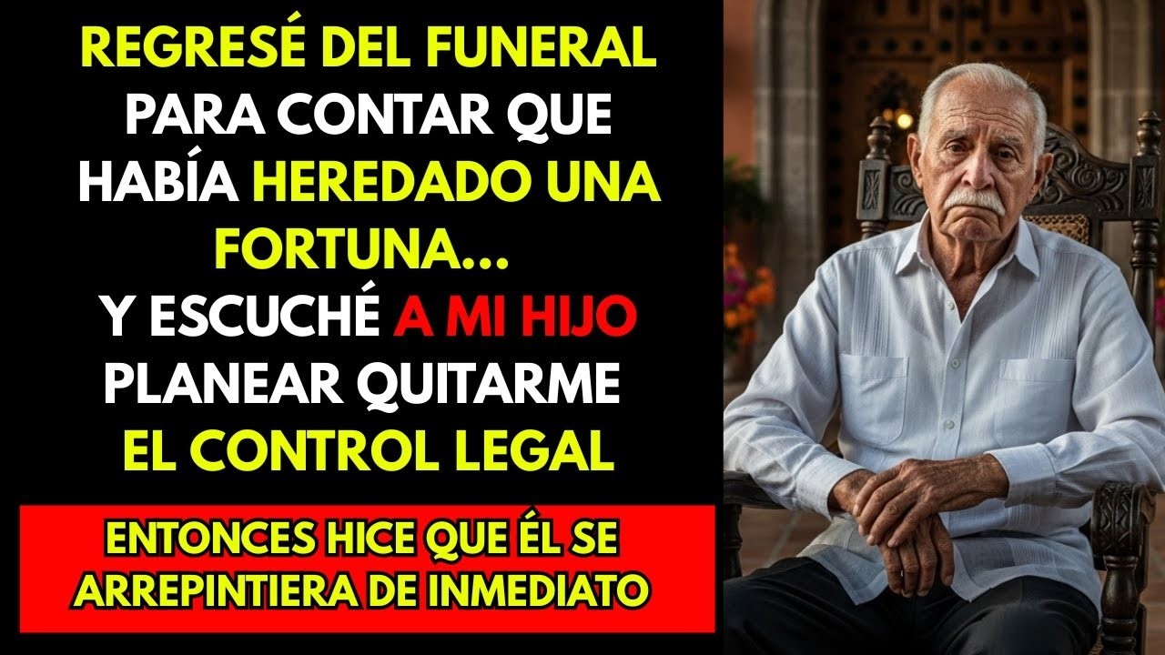 HISTORIA REAL  Regresé del funeral con una herencia…y oí a mi hijo planear quitarme el control legal