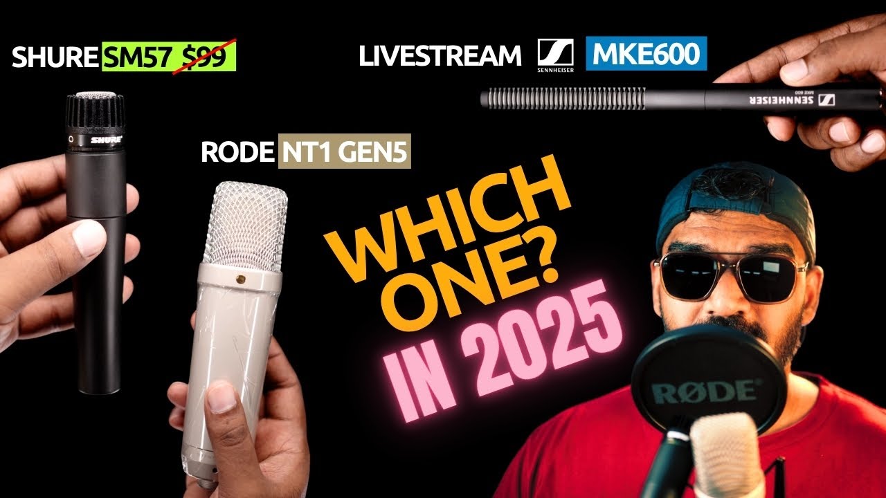 DON'T BUT SHURE SM57 UNTIL YOU WATCH THIS VIDEO - SHURE SM57 VS RODE NT1 GEN5 VS SENNHEISER MKE600