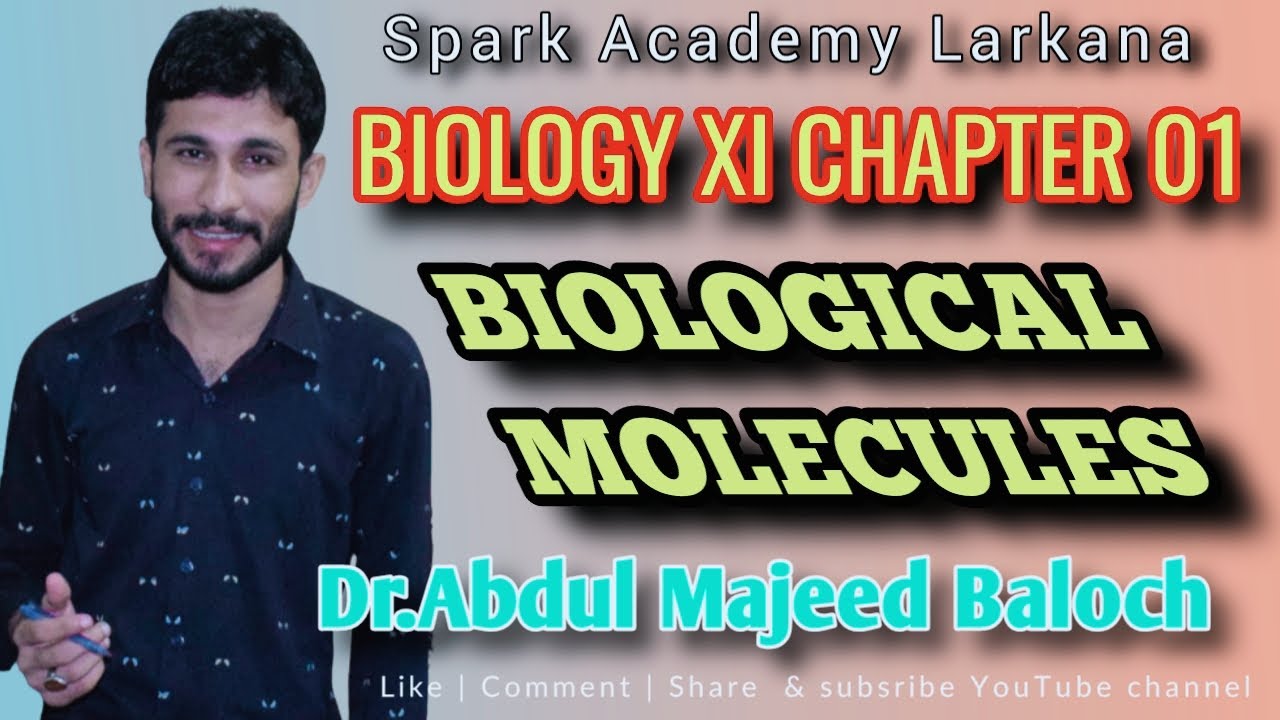 DEFINITION OF BIOLOGICAL MOLECULES || Dr Abdul Majeed Baloch || Spark Academy Larkana