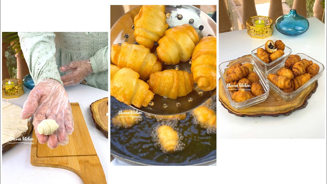 ميني كرواسون 🥐 بمكونين اتنين بس 😋منتهي الجمال