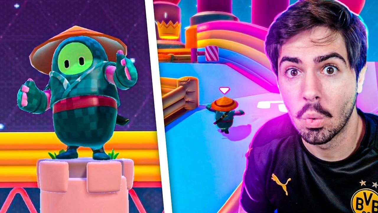 SAMURAI MENSAGEIRO A NOVA SKIN DO FALL GUYS EM BUSCA DA COROA!