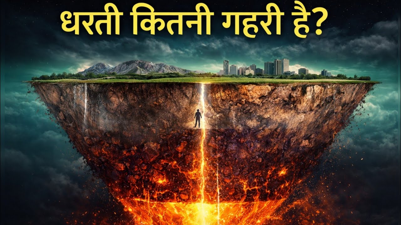 धरती कितनी गहरी है? 🌍 | ज़मीन के नीचे क्या छुपा है? | Earth Depth Explained