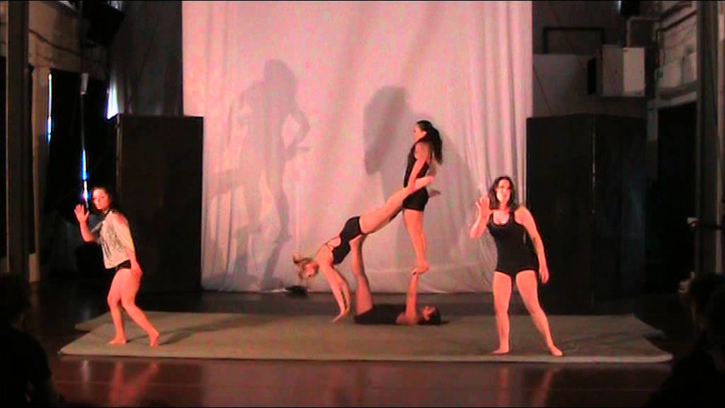 Acrobatic contemporary dance group