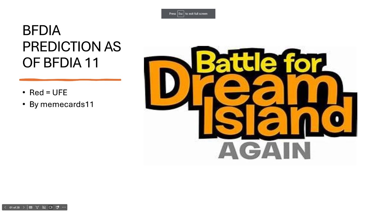 BFDIA PREDICTION! (as of episode 11)