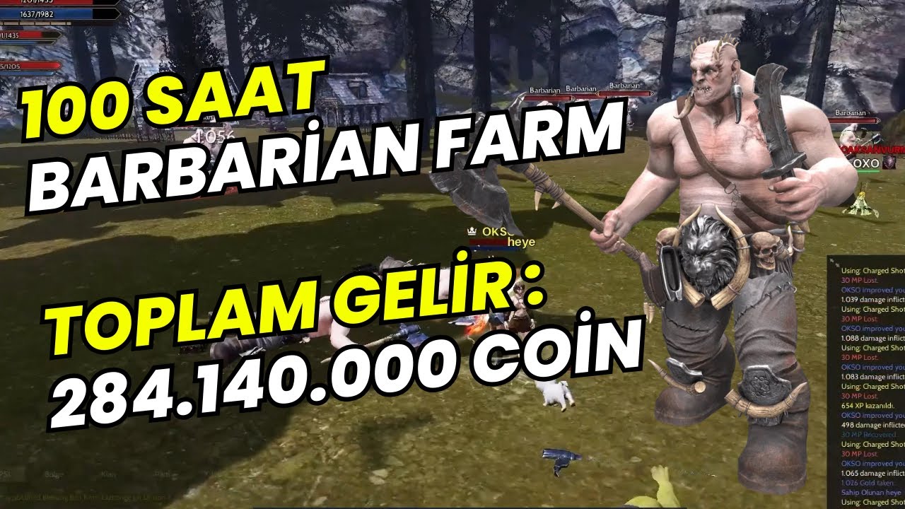100 SAAT BARBARİAN FARM RİSE ONLİNE