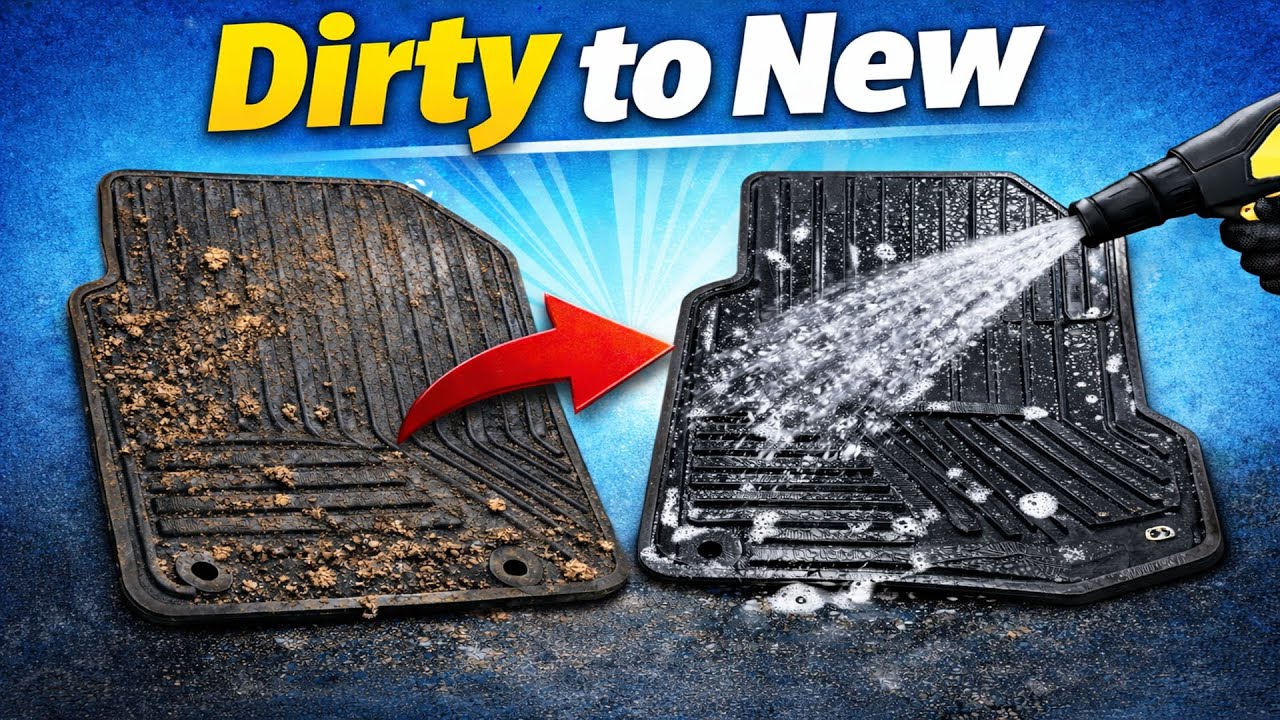 Clean Your Car Rubber Mats Like A PRO – No Effort Needed!