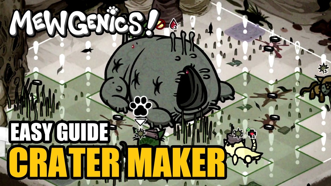 Mewgenics: Как победить босса Crater Maker (простое руководство по прохождению игры с сыром)