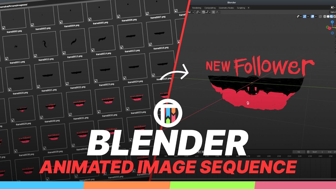 Blender 3.0 Eevee Tutorial - How to Import An Image Sequence with Images As Planes