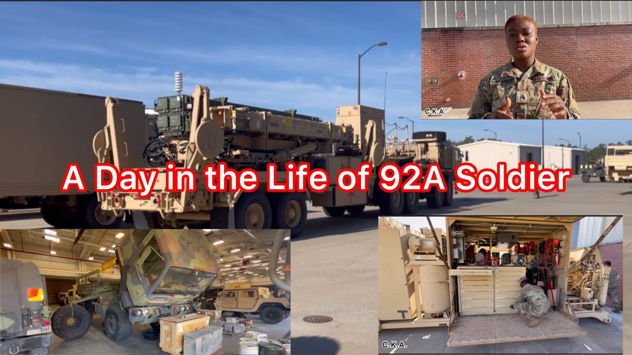 A DAY IN THE LIFE OF A 92A SOLDIER