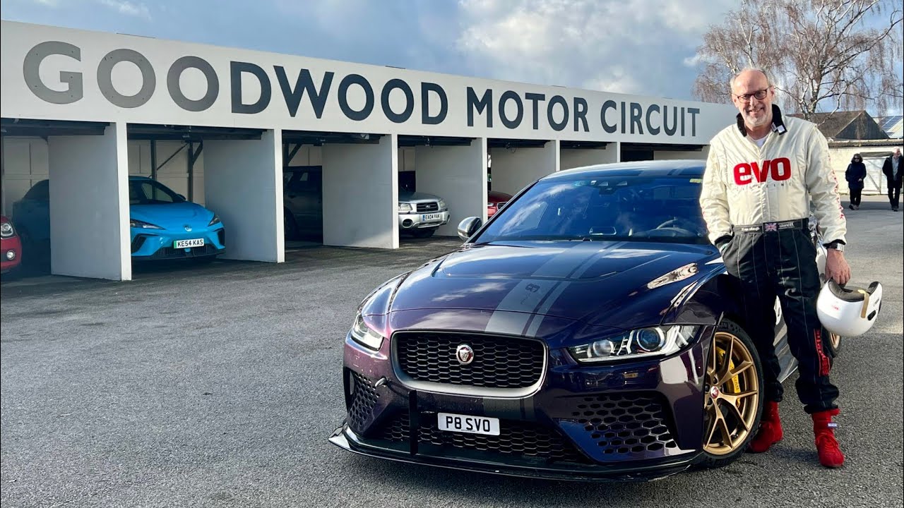 Racing at Goodwood for the first time since 1993 in my Jaguar Project 8. 2023 GRRC Spring Sprint