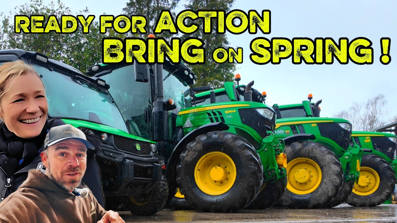 Spring Time Preparation on the FARM, Mending Power Washer, UK Vineyard, Hedge Coppicing, John Deere
