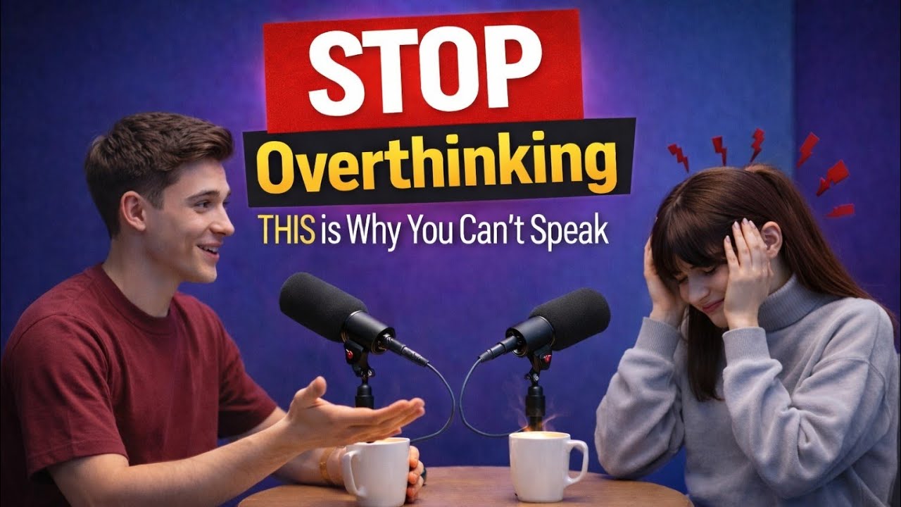Your Overthinking Is Killing Your Fluency | Don't Make This Mistake | English Conversation Podcast🎙️