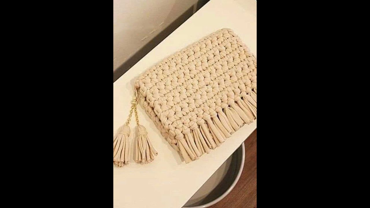 شنطه كروشيه بخيط الكليم  للمبتدئينHow to crochet bag -TAS RAJUT TERBERU MODEL MODERN