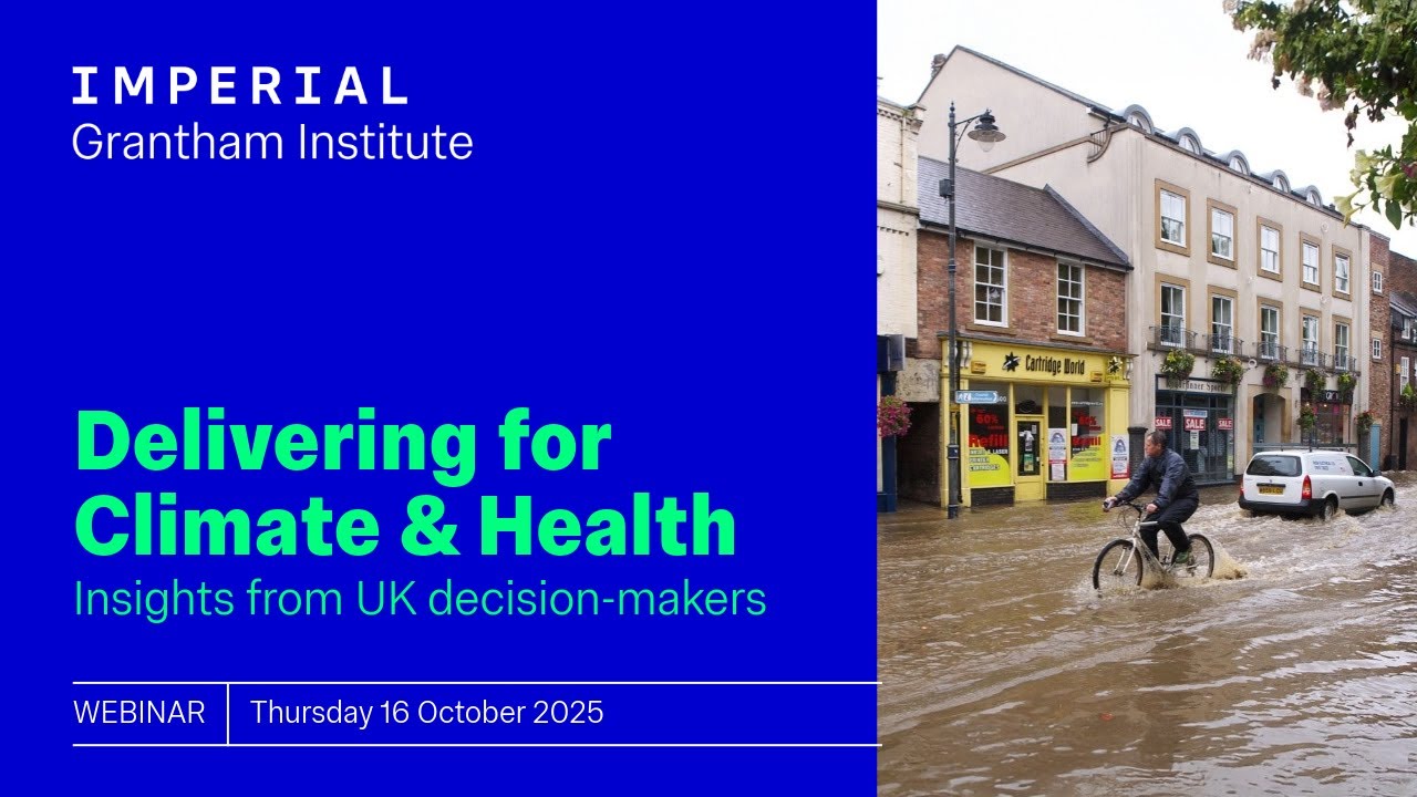 Webinar: Delivering for Climate & Health: insights from UK decision-makers