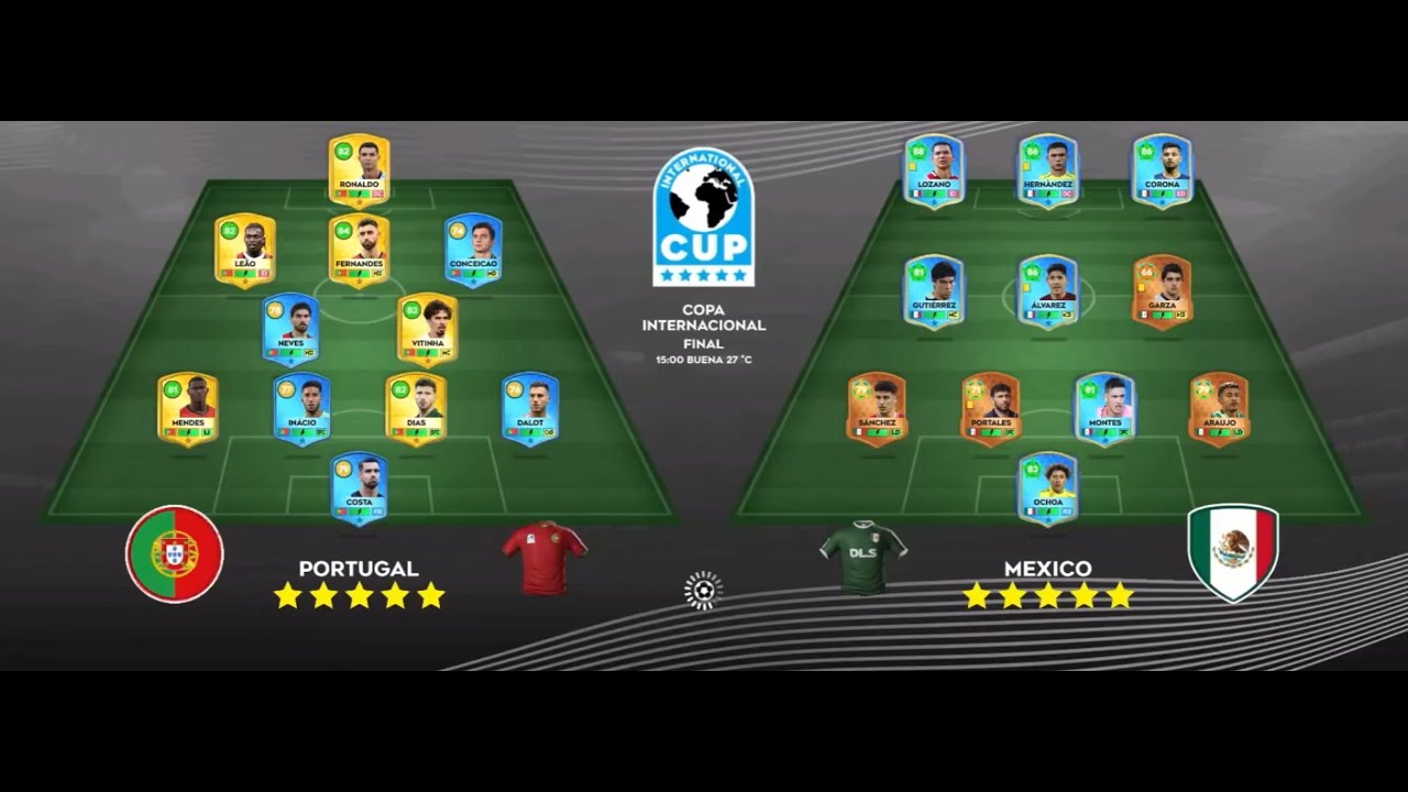 DLS 25 // Copa Internacional // 🇲🇽Mexico VS Portugal🇵🇹