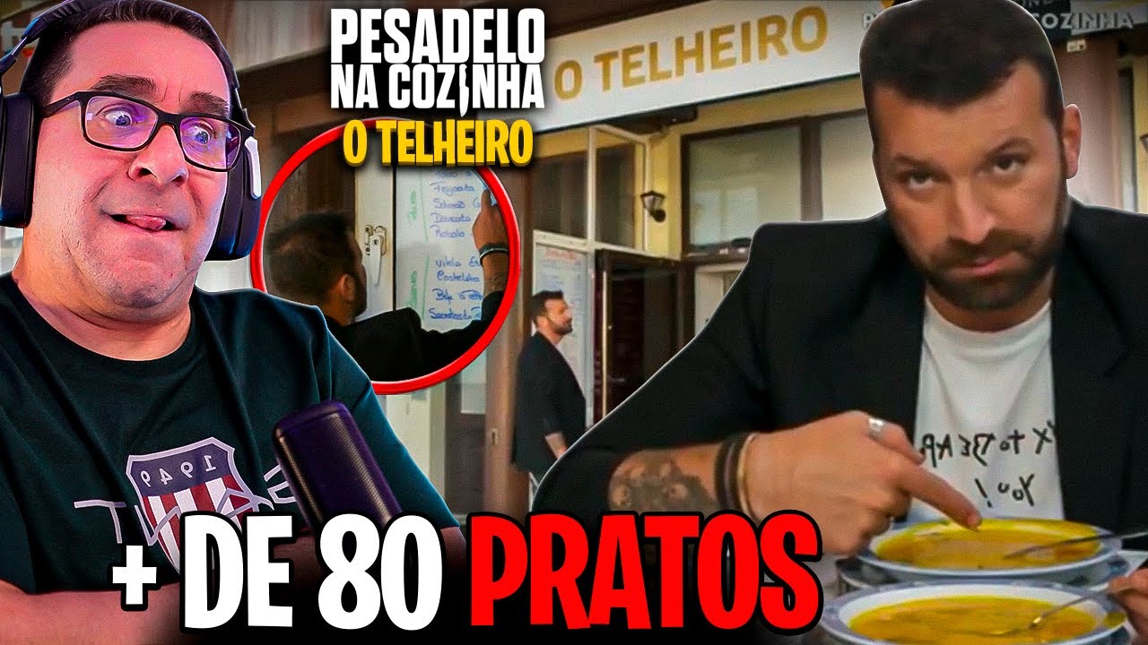 RIC REAGE PESADELO NA COZINHA PORTUGAL 🇵🇹  | T2 | O TELHEIRO | EP 7 - PT 1 | EMENTA GIGANTE